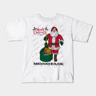 Merry Christmas original artwork by MONOTASK Kids T-Shirt